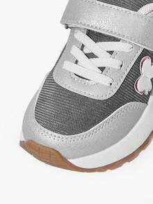 JNSQ 1 Pair Of Butterfly Fun Cute Splicing Basic Casual Fashion Lightweight Suitable For Spring, Summer, Autumn And Winter Girl's Sports Shoes Kids Shoes School Running Shoes