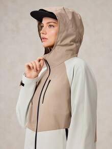 OutZeal 女士冲锋衣 徒步露营 防水防风 带帽户外夹克 春秋季 - 彩色 - 查看 8