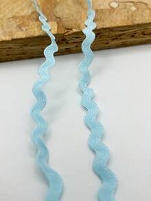 1条多色涤纶锯齿形丝带 DIY手工材料 礼品包装 蝴蝶结制作 婚礼 圣诞节 节日派对装饰材料