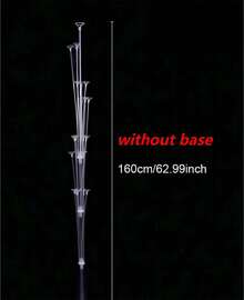 70/130/160 厘米气球支架套件，带底座和杆的气球柱，适用于婚礼生日派对装饰、圣诞派对用品