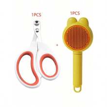 猫毛刷脱毛梳淋浴按摩宠物刷去除猫兔狗松散毛发美容用品 - 彩色 - 查看 18