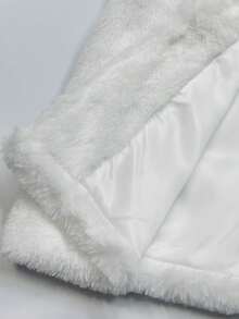 Elladie kids 少女翻领羊毛夹克，秋冬 - 白色 - 查看 8