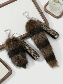 ROMWE Goth Bag Charms - Brown - View 3