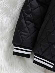 Mirajuku 男童钻石纹长袖棉衣，秋冬