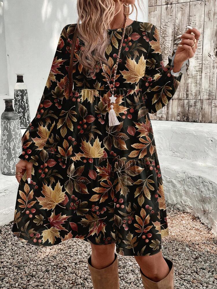 Abito casual ed elegante da donna, autunno/inverno