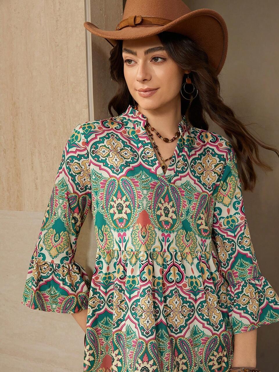 Casual Minimalist Floral Print Women's Mini Dress, Suitable For Summer Summer Dresses For Women Chic Dress