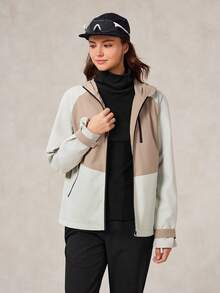 OutZeal 女士冲锋衣 徒步露营 防水防风 带帽户外夹克 春秋季 - 彩色 - 查看 7