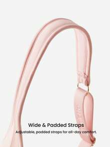 LUVLETTE Plus Dream Curve Support +Smooth Full Coverage Support Wide Strap Push Up T-Shirt Basic Bra - Pink - View 6