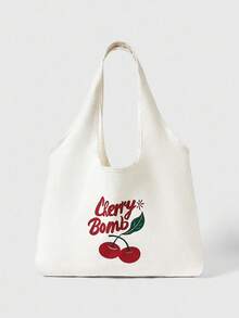ROMWE Kawaii Women's Shoulder Bag - White - View 1
