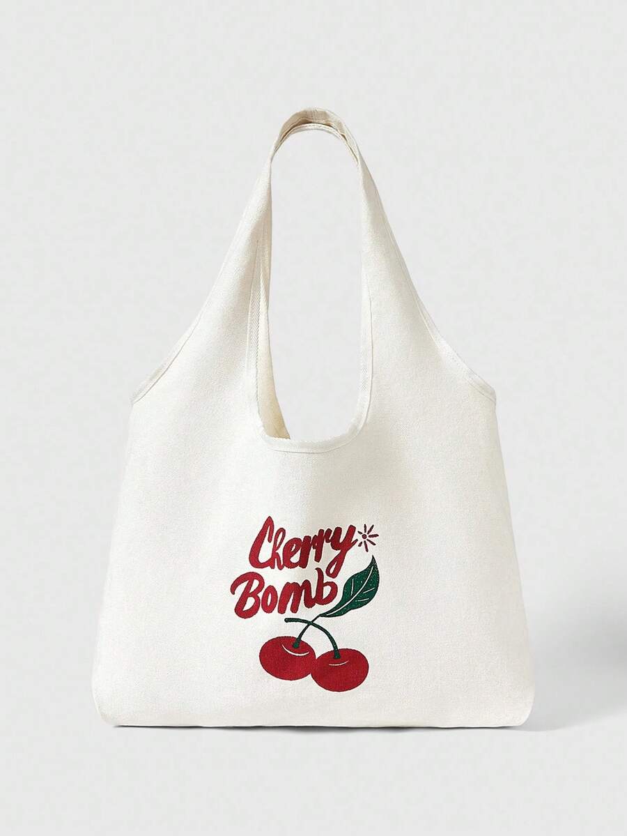 ROMWE Kawaii Women's Shoulder Bag - White - View 1
