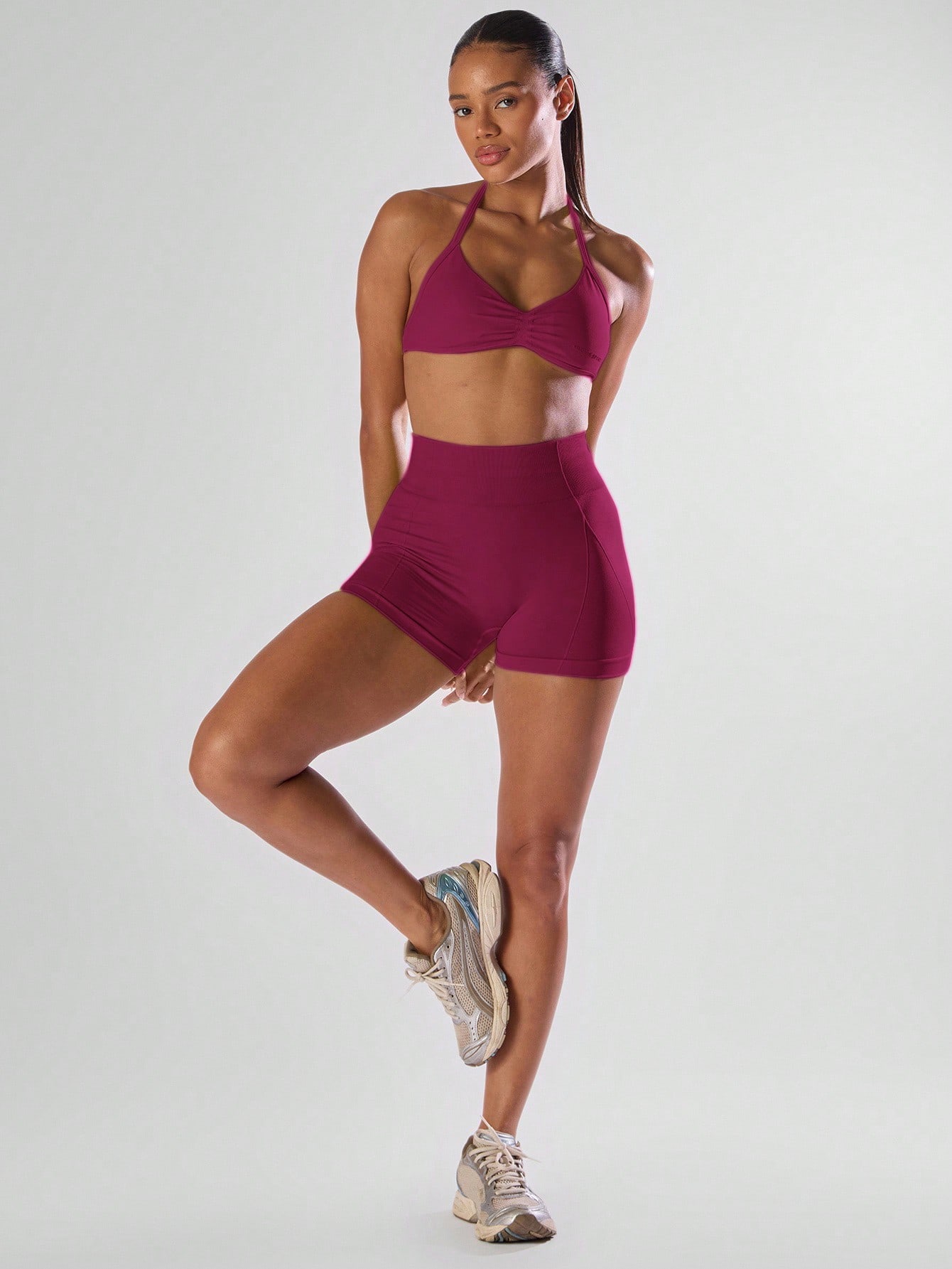 High waist mini shorts
