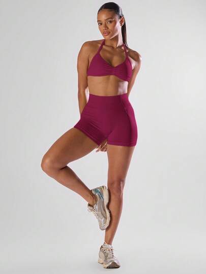 Musera Sport High Waist Mini Shorts Active Comfy Workout Gym Running Run Club, Padel, Tennis, Pickleball Gym Yoga Pilates Fitness Fall Daily Casual