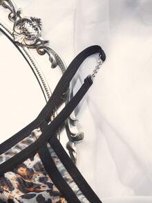 Bare Chapter 大码性感豹纹内衣内裤