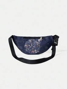 HARRY POTTER X SHEIN 图形防水可调节腰包 - 星空色 - 查看 4