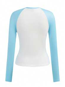 Y2Kool Maria Clara Maia Maglietta a maniche raglan con grommet a forma di gatto, stile di strada Y2K, top cool per autunno/inverno, top con grafica di gatti, collezione di abbigliamento alla moda per donna, nuovi outfit per Capodanno, magliette grafiche da donna con gatti, top a maniche raglan da donna, top a maniche lunghe con grafica di gatti, top casual gyaru