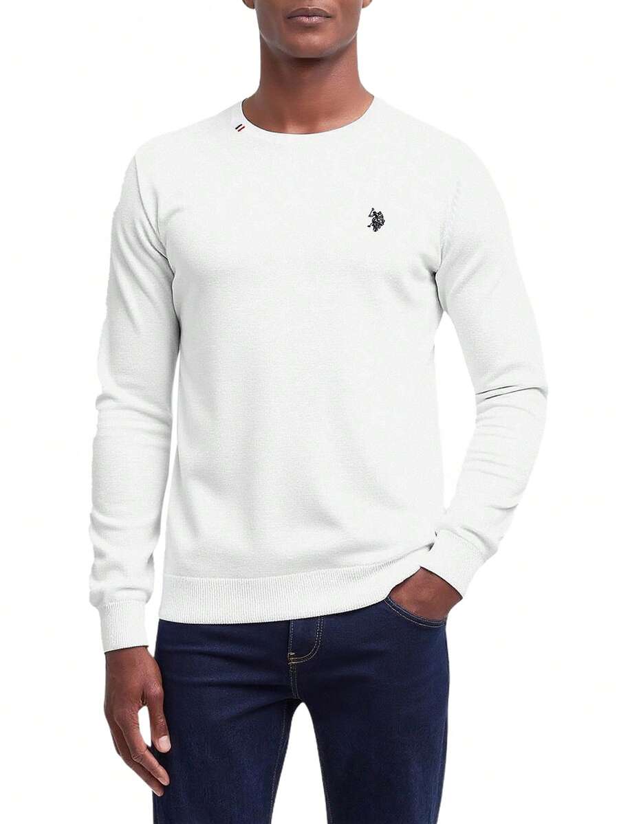 Men's Long Sleeves Sweatshirt White - White - View 1