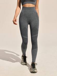 Easithlete Easithlete Women's Casual Elastic Versatile Tight Pants For Yoga, Exercise, Outdoor Activities - Grey - View 3