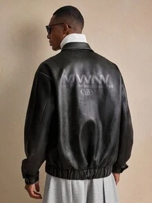 AKNOTIC 男士时尚百搭通勤复古长袖夹克，适合秋冬季穿着