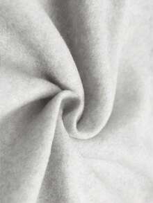 SHEIN Women's Slogan & Cherry Print Long Sleeve Thermal Lined Casual Sweatshirt, Autumn/Winter - Light Grey - View 4