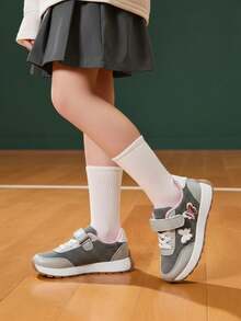 JNSQ 1 Pair Of Butterfly Fun Cute Splicing Basic Casual Fashion Lightweight Suitable For Spring, Summer, Autumn And Winter Girl's Sports Shoes Kids Shoes School Running Shoes