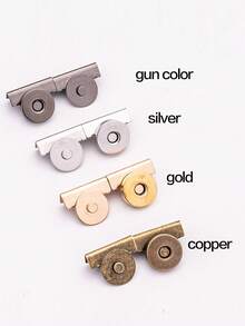 4pcs Metal Magnetic Snap Button, 20*7mm (0.79*0.29in), 4 Colors, Magnetic Clasp For Canvas Bags, Wallets, Handbags And Garments, DIY Craft Accessories