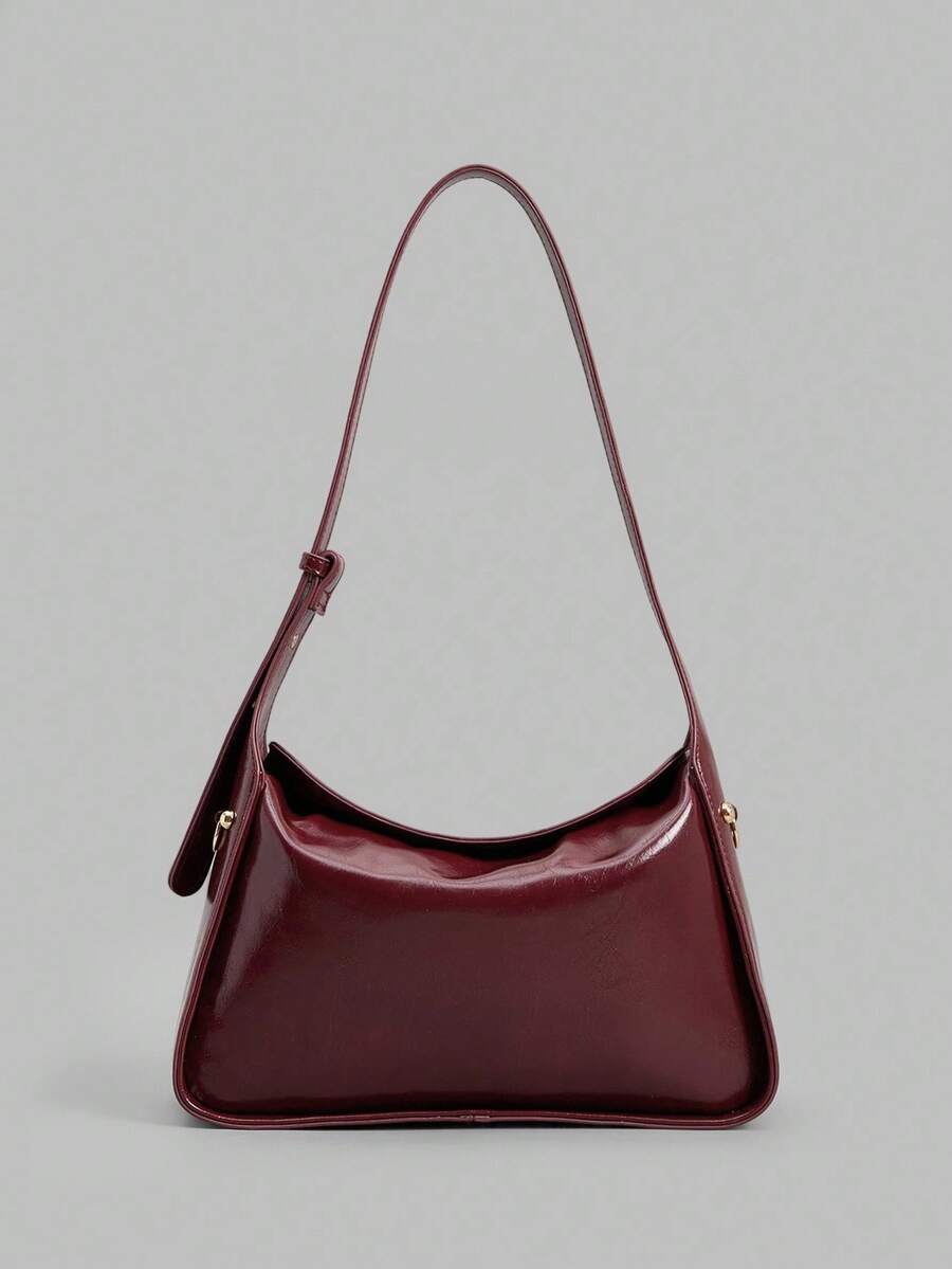 Ontre 女士单肩包 马克莱门汀包 - 酒紅色 - 查看 1