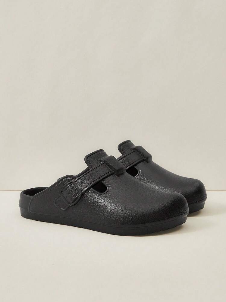 Sandali con zeppa neri infradito da donna, comodi e pratici, pantofole ideali per spiaggia e vacanze