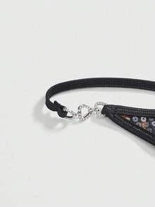 ROMWE Grunge Punk Trang phục dự tiệc bãi biển Punk Chic dành cho nữ, Phong cách đường phố lễ hội, Bộ đồ lót sequin họa tiết da báo gợi cảm, Thiên niên kỷ Y2K - Nhiều màu - Xem 4