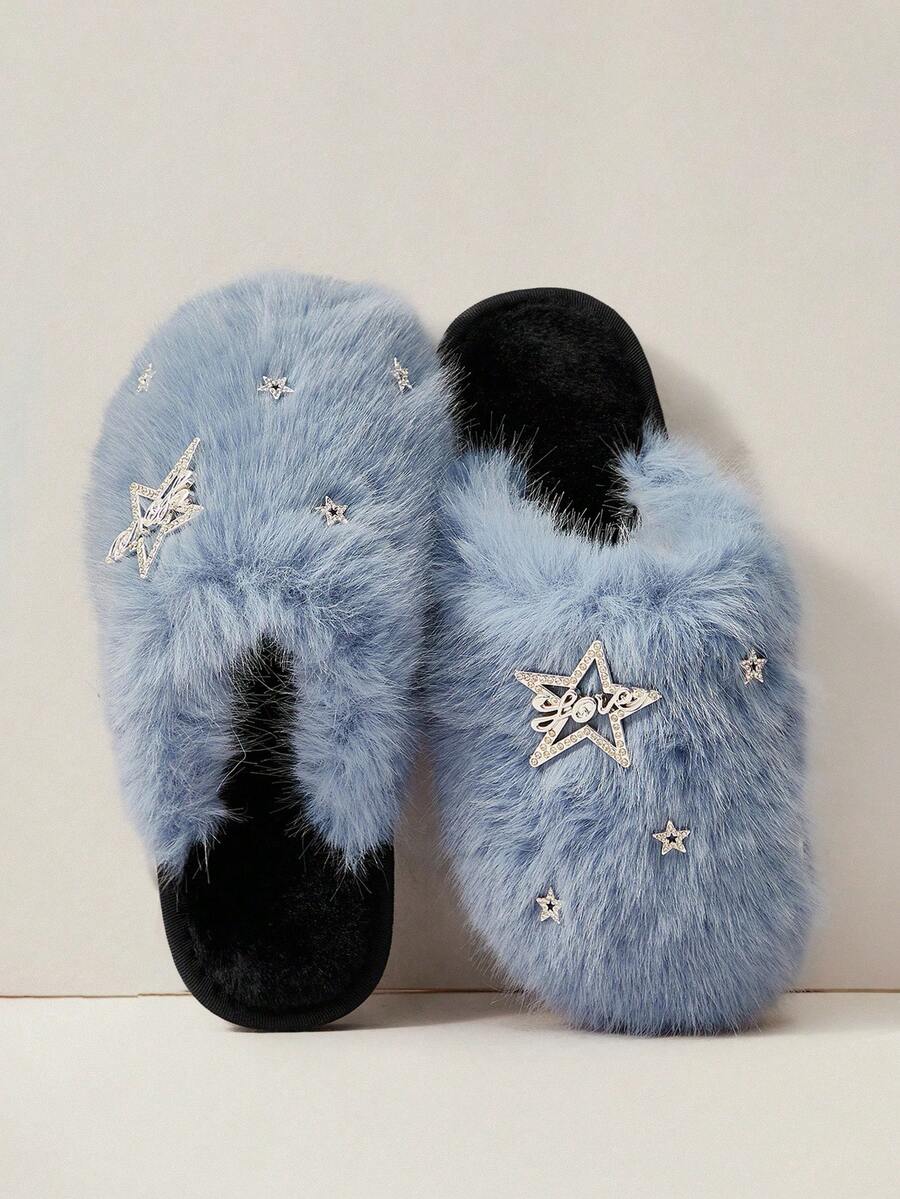 Cuccoo Women's Casual Slip-On House Slippers, Minimalist & Fashion For Daily Wear For Christmas And New Year Holiday Vibe Fall And Winter