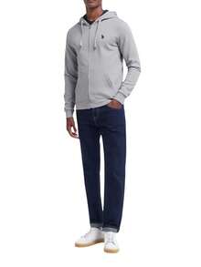 US Polo Assn Men's Full Zip Sweatshirt Grey - Grey - View 3