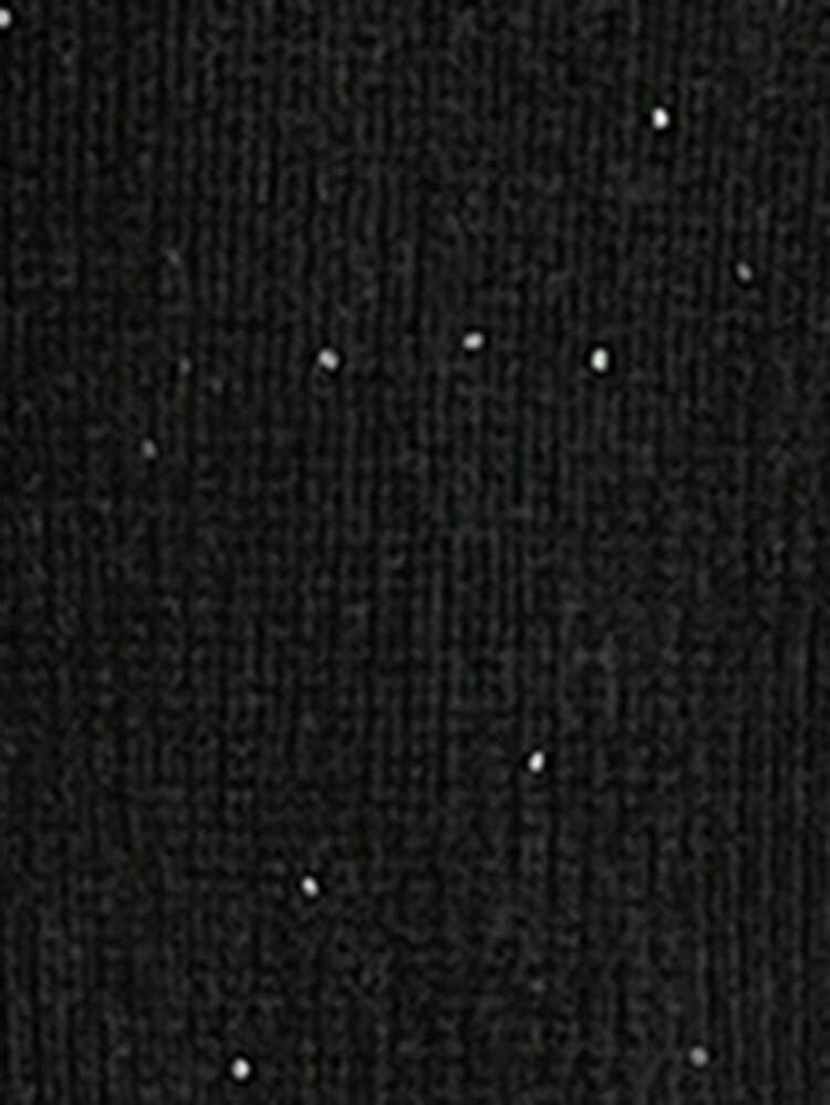 Vestido de Suéter Reto Solto com Decote Redondo, Manga Longa e Fio de Lantejoula para Mulheres