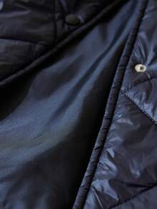 Aveloria Modichic Cinched Waist Mid-Length Solid Color Jacket, Versatile For Autumn/Winter - Black - View 8