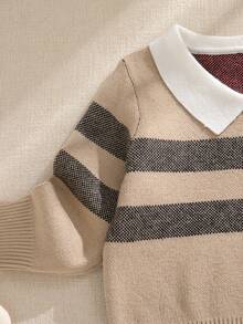 Genkimix Kids Young BoyFashionable Plaid Jacquard Knit Sweater, Long Sleeve, Autumn/Winter Boys Autumn Winter Casual Knitwear Fall Sweaters Kids Boy Sweater Plaid Boy Sweater Plaid Sweater Boy Boys Knitwear Kids Knitwear Boys Casual Sweater Winter Sweaters For Kids Knitwear Sweater Casual Sweater Kids Sweater Boy Sweater Toddler Sweater Kids Knitwear Boys Knitwear Boys Autumn Winter Casual Set Boys Knit Shirt Autumn Clothing Kids Winter Sweaters Winter Sweaters Kids Winter Sweaters Cute Sweaters 8 Years Old Boy Knitwear Boys Autumn Winter Casual Two Piece Set - Khaki - View 6