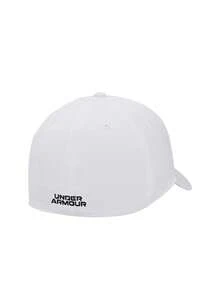 Under Armour Baseball Caps Classic Fit Sun Protection Versatile Daily Beach Travel White 1376700-100 - White / Black - View 2