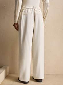 AKNOTIC Men's Casual Solid Color Wide Leg Pants