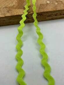 1条多色涤纶锯齿形丝带 DIY手工材料 礼品包装 蝴蝶结制作 婚礼 圣诞节 节日派对装饰材料