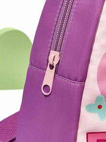 DORA | SHEIN 1 Cute Cartoon Print Mini Polyester Backpack With Adjustable Shoulder Straps For Teens, Girls, Dora - Pink - View 6