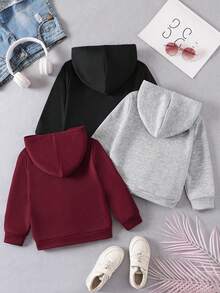 Sparklyn 3件套少女经典百搭舒适卫衣套装，秋冬季 - 彩色 - 查看 2