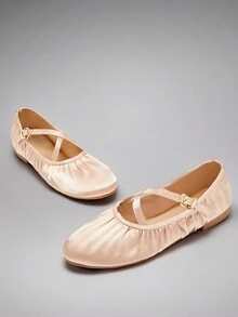 Solezae Bailarinas casuales versátiles para ir y venir - Rosa coral - Ver 3