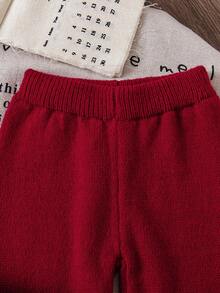 Genkimix Kids New Fashionable Versatile Cute Girls Heart & Bow Knitted Sweater Set Girls Sweater Sets Girl Fall Sets Little Girl Winter Sets Girls Cherry Outfit Girl Knit Set Christmas Clothes For Girls Girl Clothes Autumn And Winter Clothes Girls Sweater Sets Winter Young Girls Sets Girls Spring And Autumn Suit 2pcs Set Toddler Girls Cute Vintage Style Girl Knit Set Girls Sweater Sets Kids Two Piece Set Winter Young Girls Sets Girls Ribbed Set Girl Knit Set Girls Sweater Sets Girls Suit Set Girls Spring And Autumn Suit Kids Long Sleeve Set Girl Warm Sets Two Piece Winter Outfits For Toddler Girl Girls' Trouser Suit Christmas Sweater For Kids  Christmas Sweater Girls Christmas Sweater