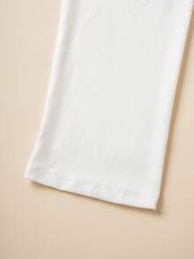 FRIENDS X SHEIN 女士休闲图案落肩 T 恤，秋季 - 白色 - 查看 3