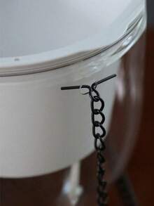 1 件简约设计透明悬挂花盆，塑料大口自浇水篮，可视水位吊兰花盆 - 無色 - 查看 3