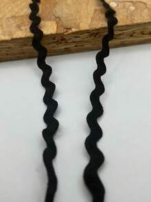 1条多色涤纶锯齿形丝带 DIY手工材料 礼品包装 蝴蝶结制作 婚礼 圣诞节 节日派对装饰材料