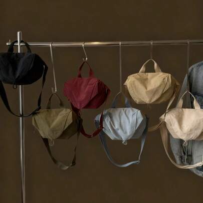 Joivida 1 件简约时尚斜挎包，男女休闲轻便单肩包，可调节带宽，肩带，便携斜挎包