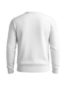 Men's Long Sleeves Sweatshirt White - White - View 5