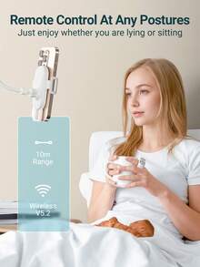 Teckwe 全新无线滚动环，无线遥控翻页器，照片点击器观看短视频、拍照、听音乐，可满足您的所有需求，兼容 iOS 安卓系统