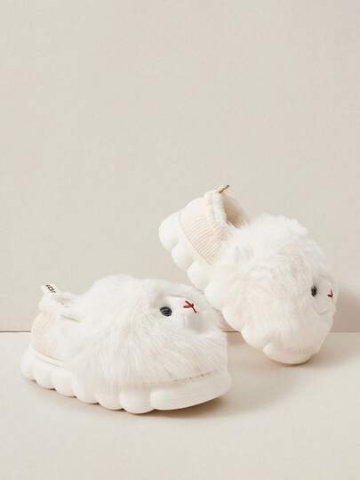 Cuccoo Pantuflas de mujer lindas y acolchadas con suela gruesa, cálidas para interiores, para otoño/invierno