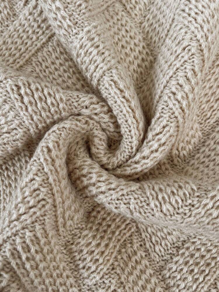 Women's Casual Solid Color Knitted Sweater And Skirt 2 Pieces Set, Autumn/Winter  Autumn Outfits For Women   Elegant Women's Set  Casual Sets For Women