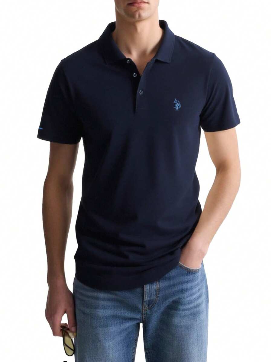 US Polo Assn Classic Men's Polo Shirt Navy Blue - Navy Blue - View 1