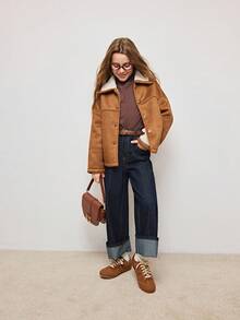 Tween Girl Retro Fleece Jacket, Autumn/Winter